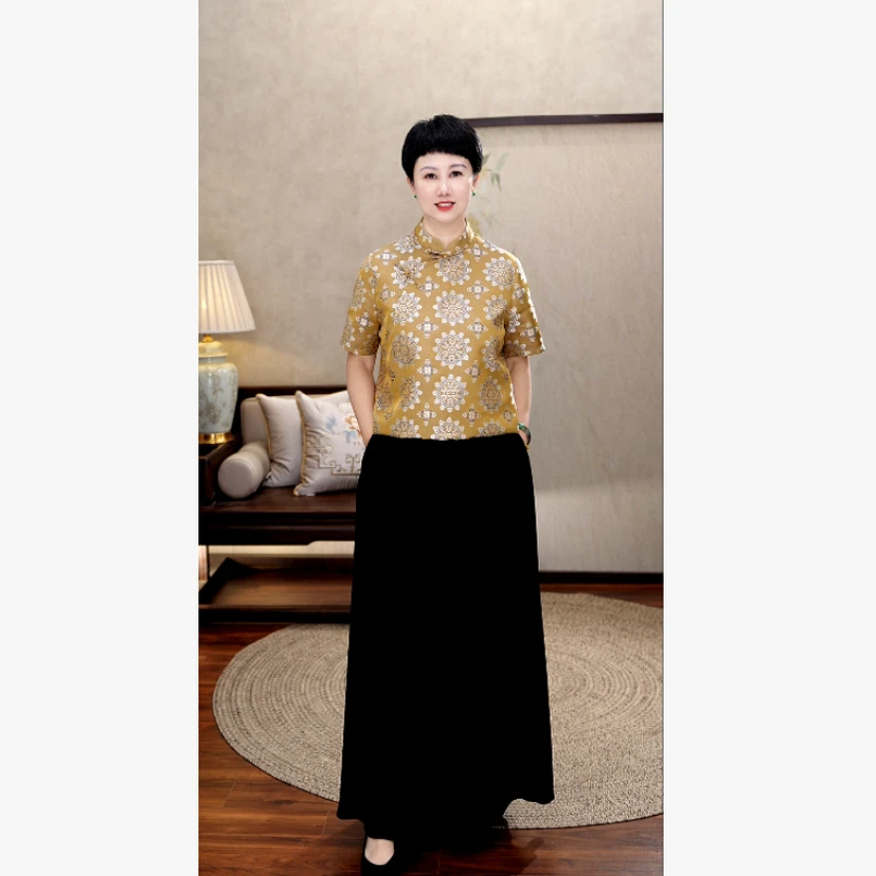 【100%桑蚕丝真丝丝绒】高腰显瘦25年夏大摆裙伞裙半身裙3949-2