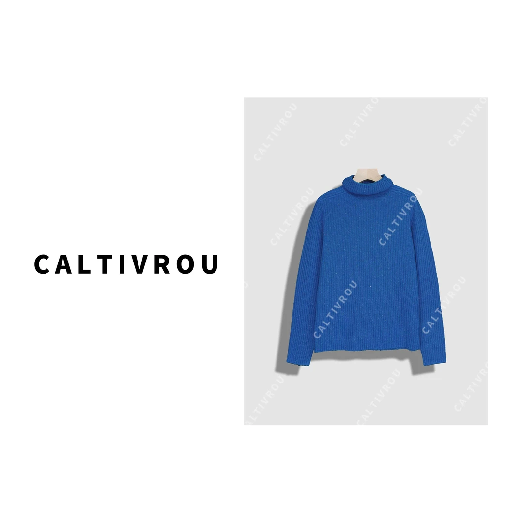 2025新款半高领打底衫女秋冬内搭加厚中领毛衣羊毛针织长袖Y19936