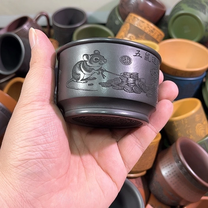 茶杯紫砂全手工紫砂主人杯