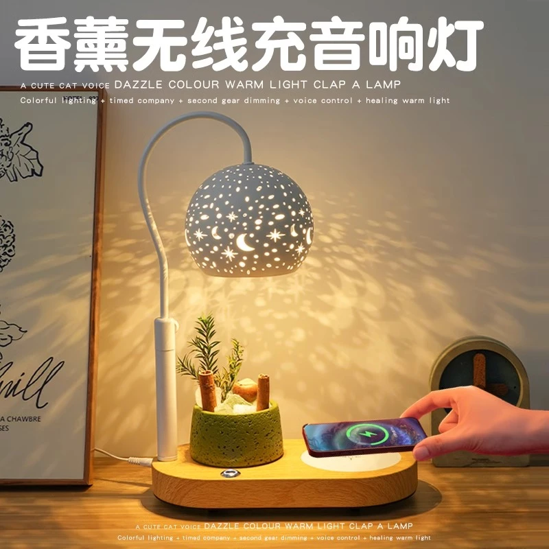 乔迁新居之喜礼品送朋友蓝牙音响卧室床头灯搬家礼物暖房台灯摆件