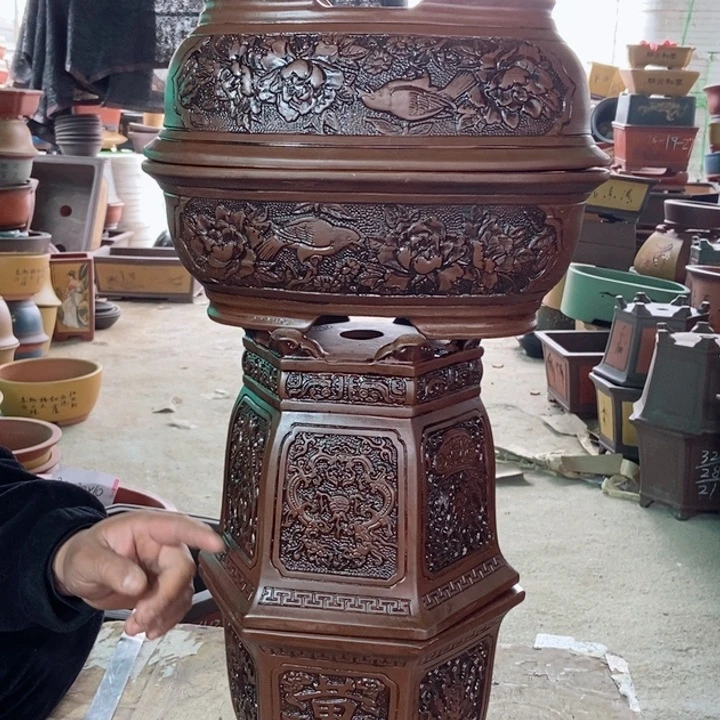 紫砂花盆紫砂紫砂