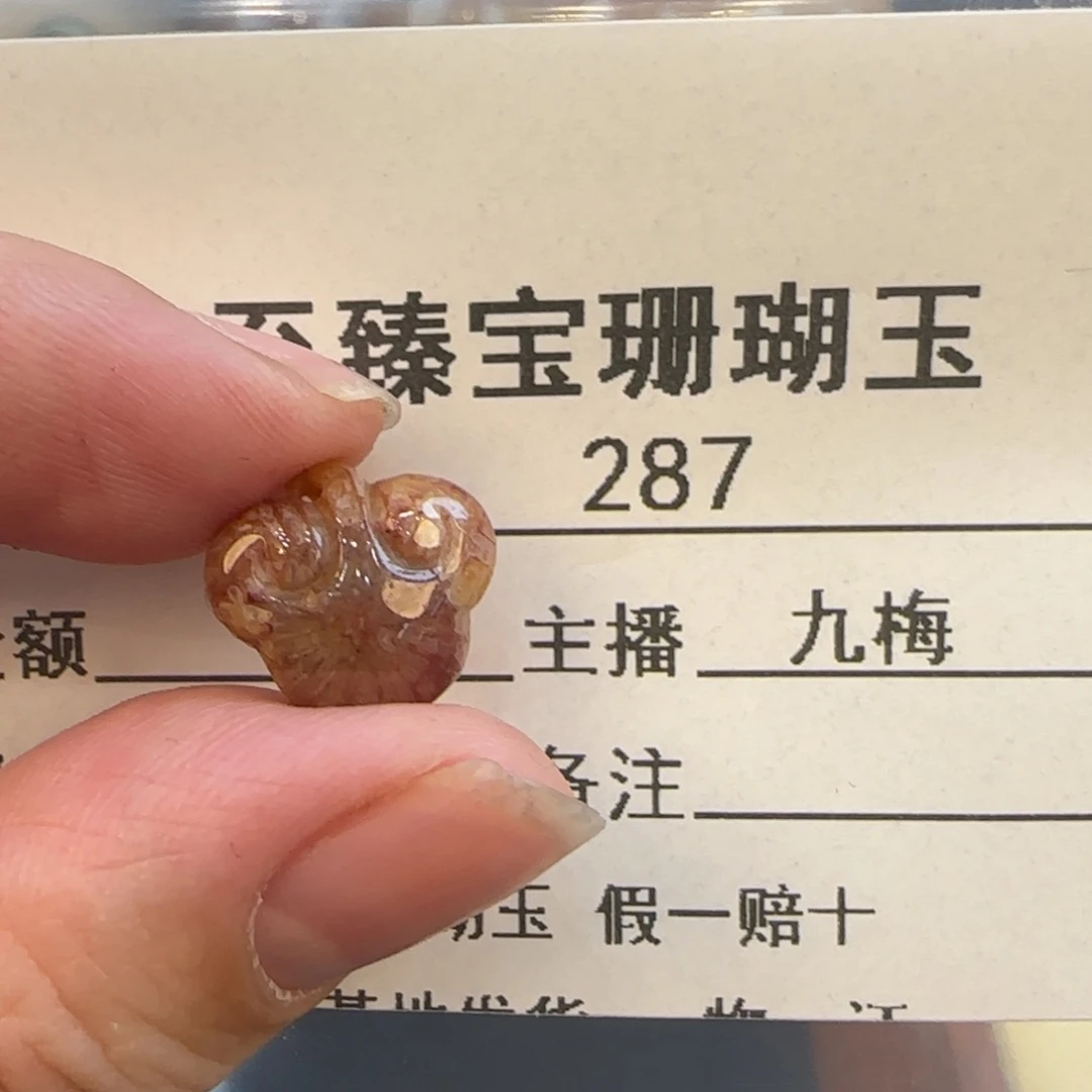 硅化珊瑚（珊瑚玉）合金颈饰