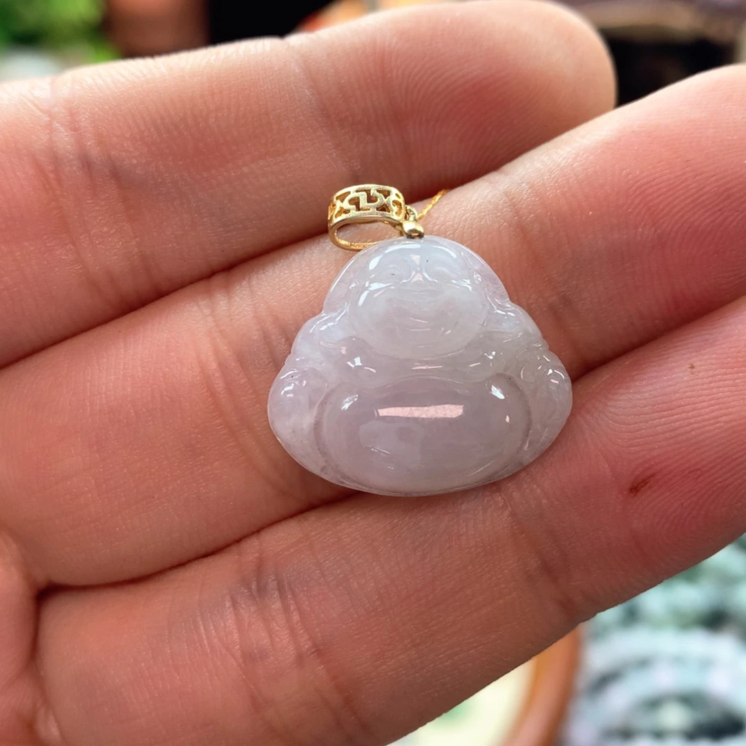 颈饰银S925镶嵌翡翠