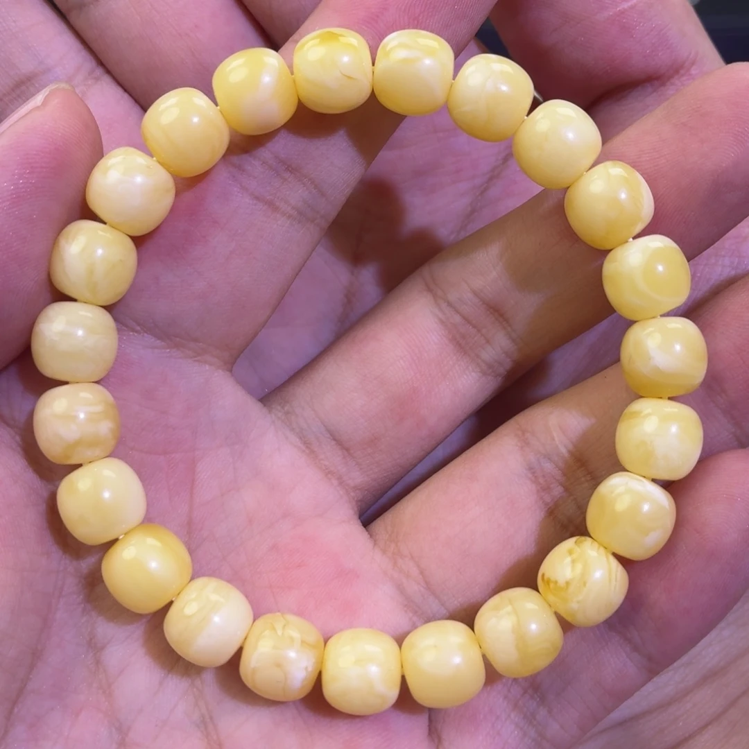 未镶嵌琥珀手链浓蜡9.5mm蜜蜡手串