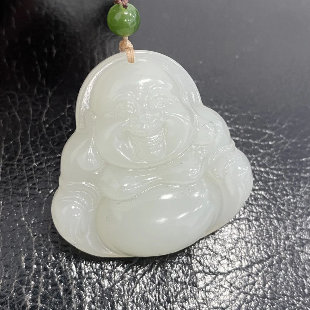 【左氏珠宝】旗舰店专属3373和田玉佛公吊坠双面手工雕刻气质款