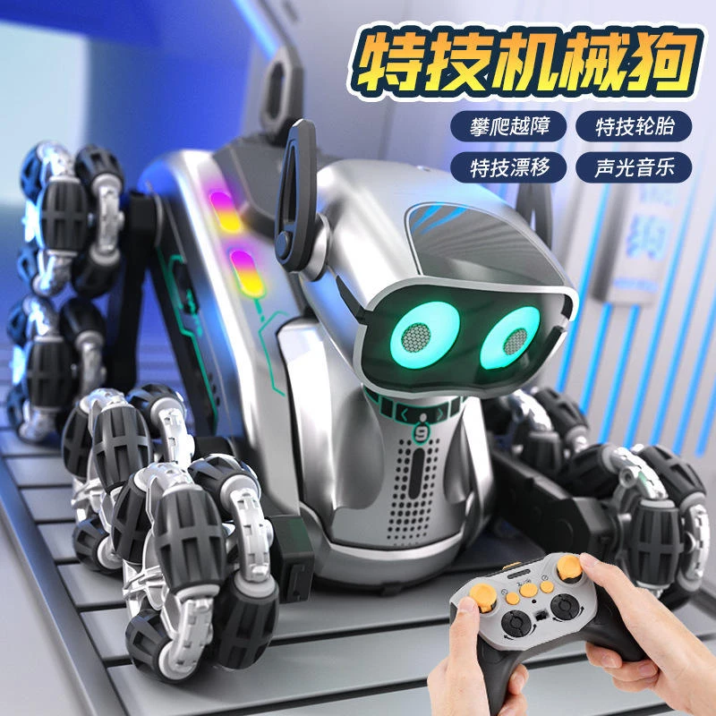 八轮特技机器手势感应遥控车摆臂攀爬漂移玩具车电动模型车