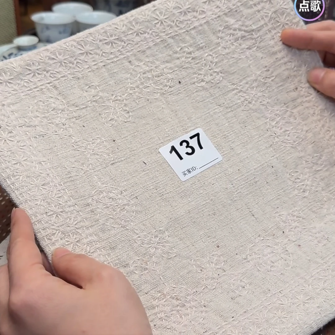 熙熙手作｜老布古布老白布城市花园27cm手工蓝色蓝色