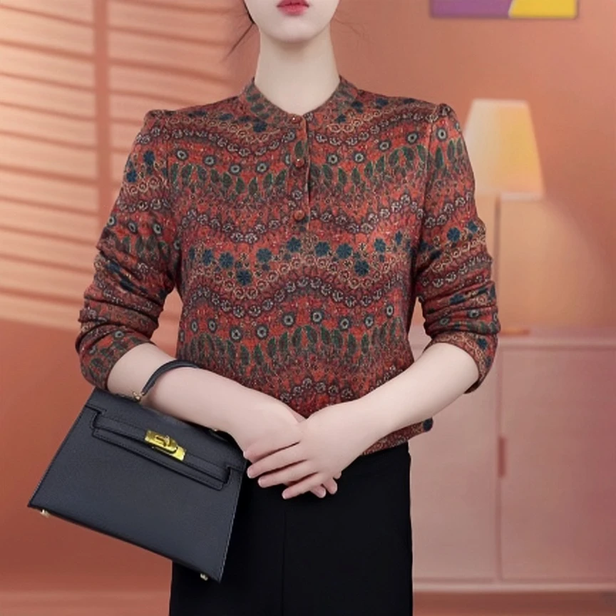 CX182【出口原单】法式高级优雅百搭显瘦遮肉衬衫-西西