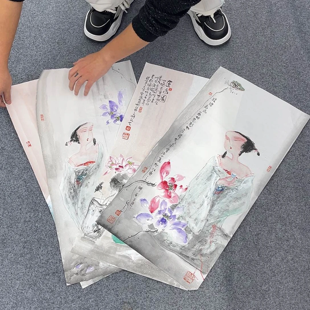 真***香国画纯手绘作品欣赏