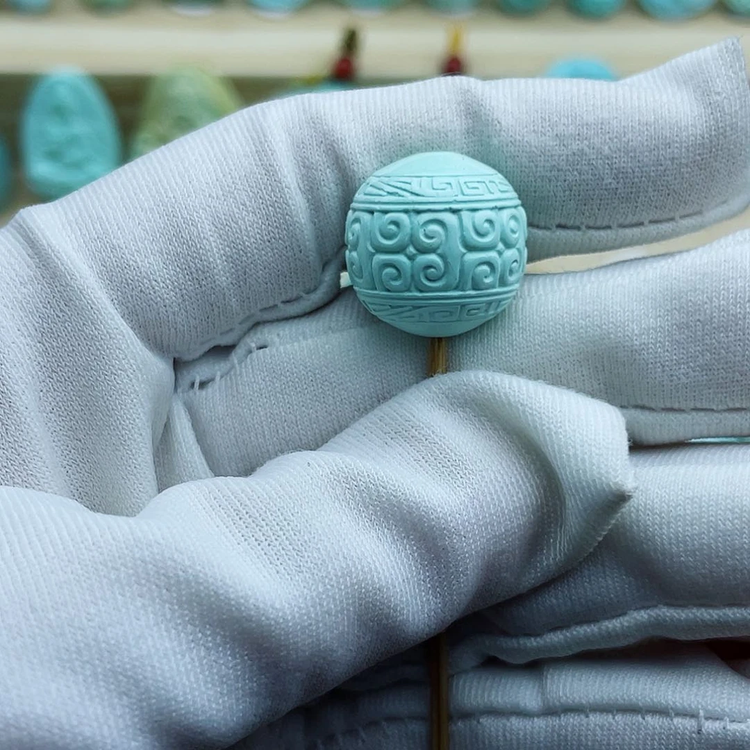 未镶嵌绿松石珠宝半成品