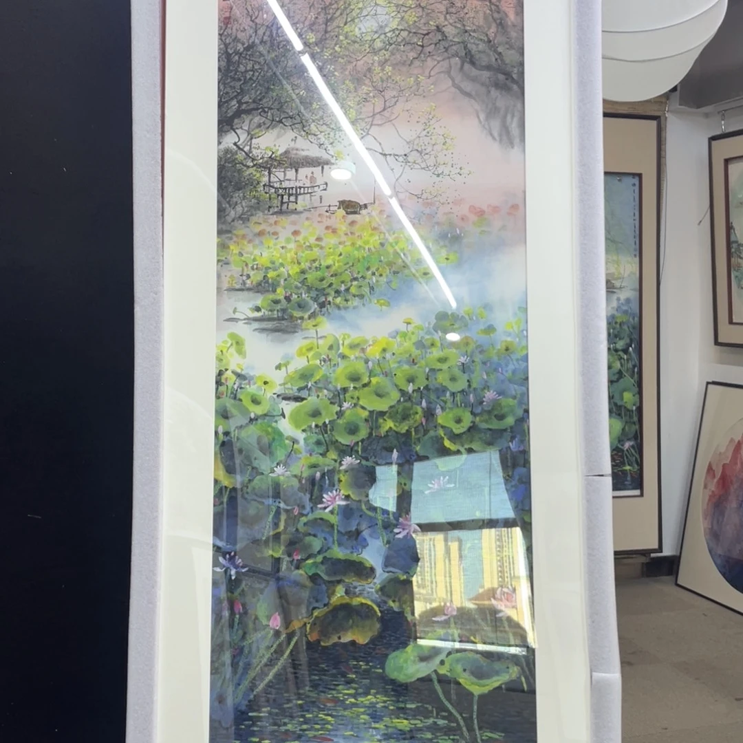 国画手绘国画，精品山水，带框包邮