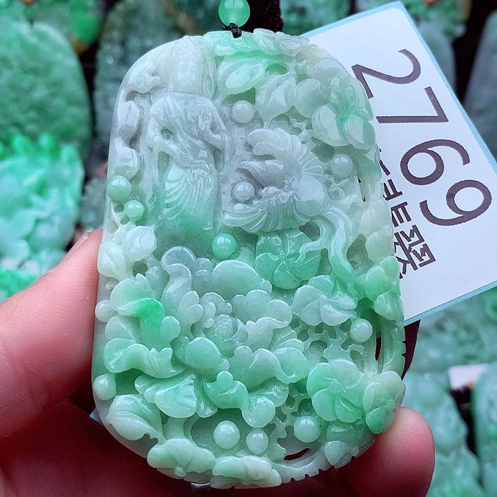 翡翠未镶嵌吊坠(不含链)