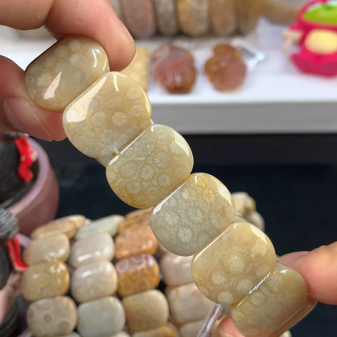 【闪购商品】硅化珊瑚(珊瑚玉)手镯未镶嵌11号