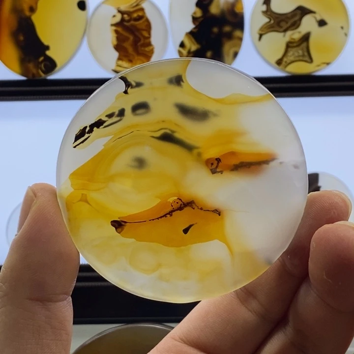 玛瑙/玉髓合金颈饰