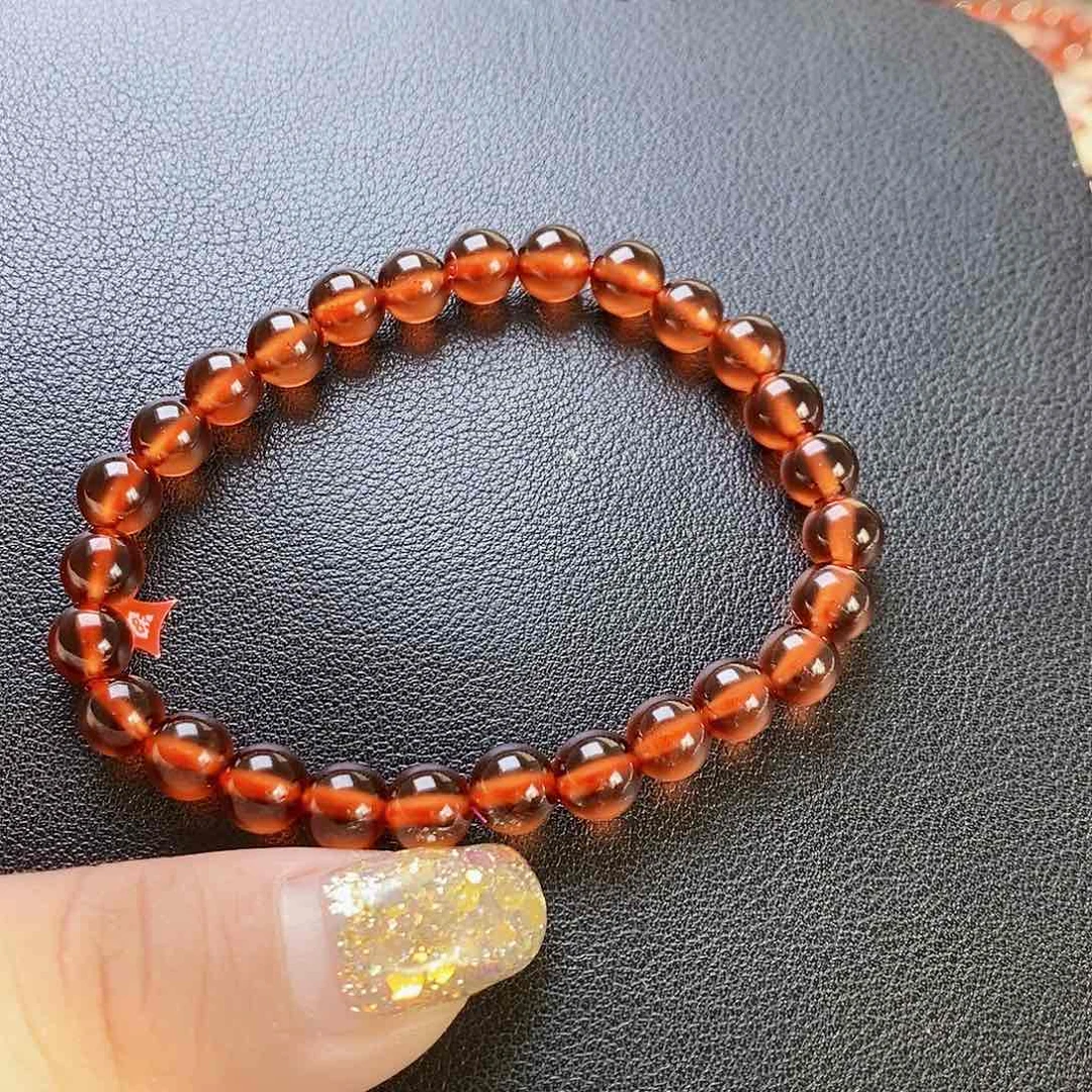 石榴石手链未镶嵌C****生6.6单圈毕业级