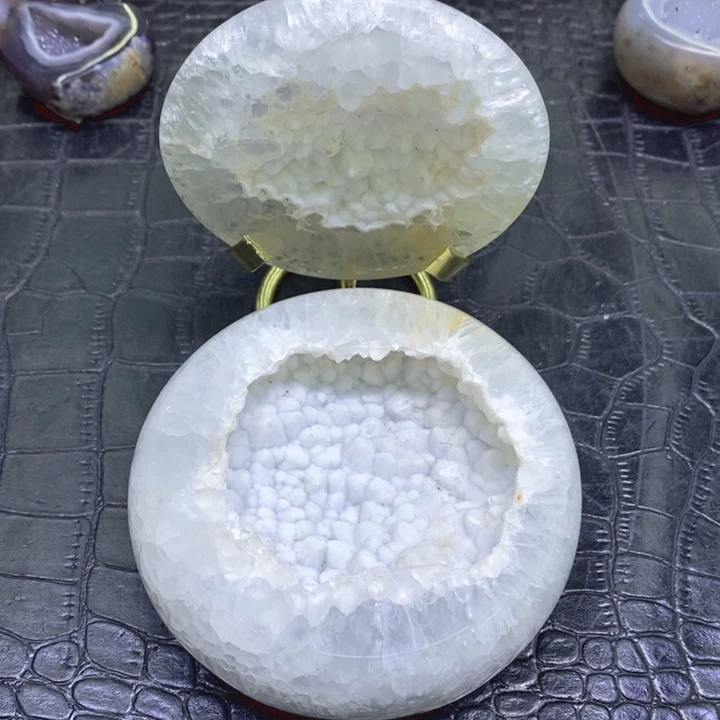 未镶嵌珠宝半成品水晶雪景牙软盆