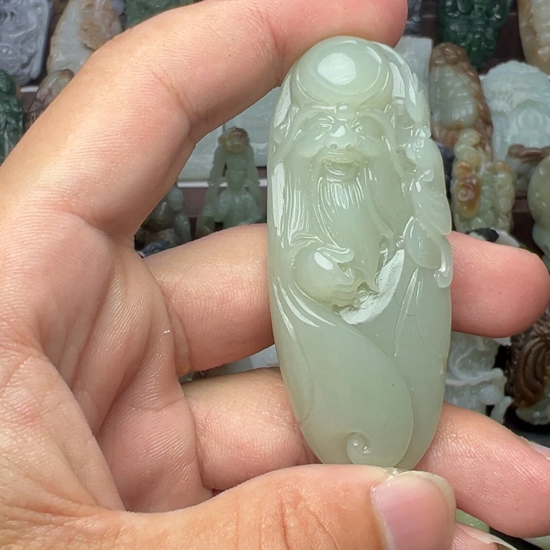 和田玉未镶嵌挂件