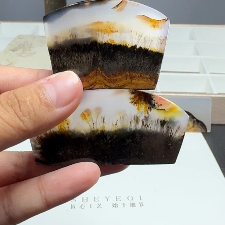 春***冬玛瑙/玉髓吊坠(不含链)未镶嵌