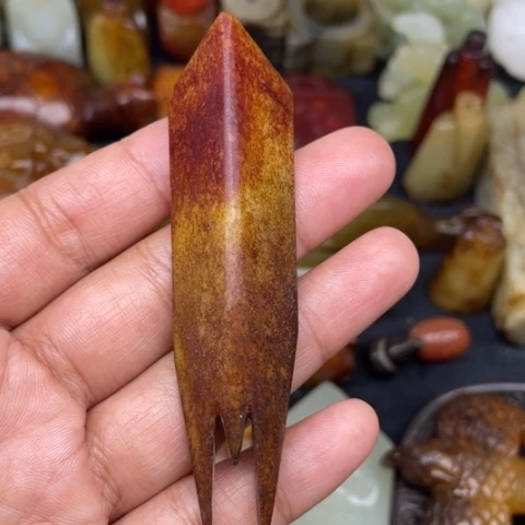 和田玉未镶嵌颈饰17
