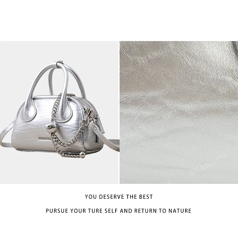 【尚恩CC】SK-83006-银色-轻奢时尚女士新款手提单肩斜挎包