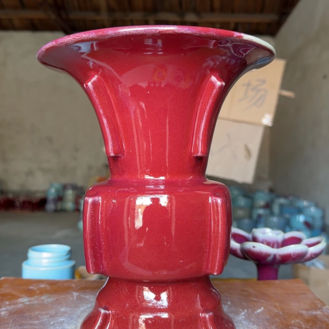 摆件郑家钧窑摆件微瑕