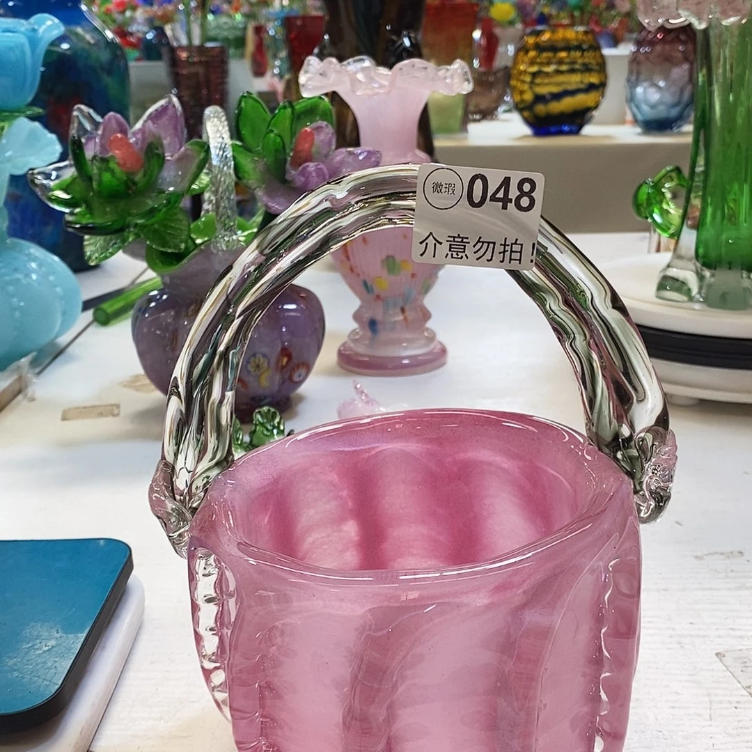 琉璃花瓶高度22厘米12左右