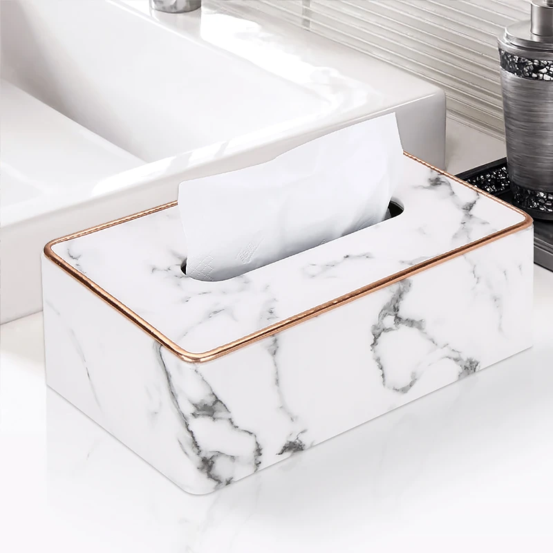 北欧ins高级感纸巾盒 茶几桌面大理石纹抽纸盒创意家用轻奢风纸抽