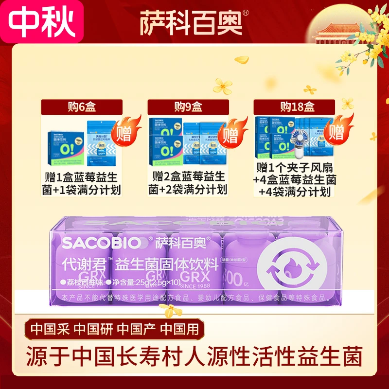 萨科百奥人源性益生菌代谢君 添加GRX08GRX16