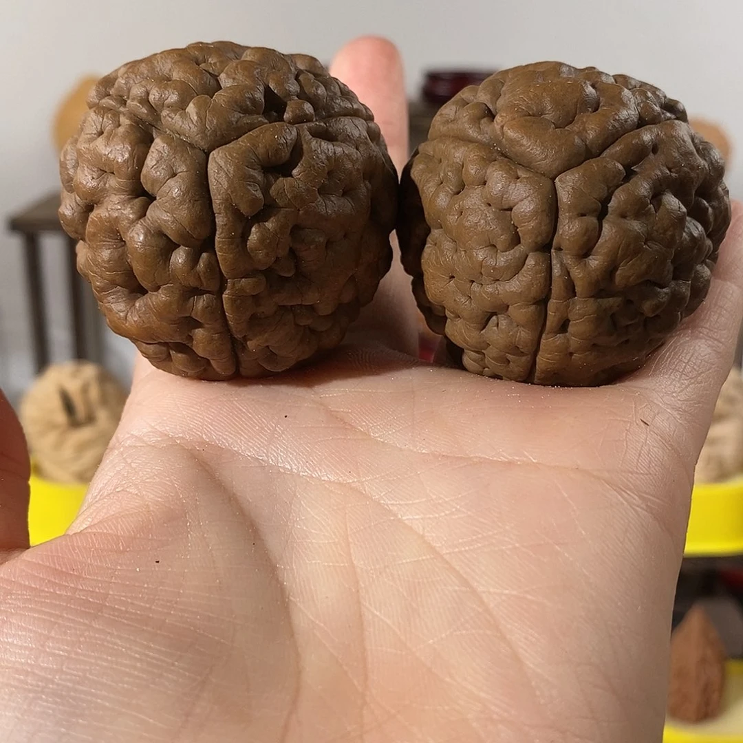 吊坠文玩核桃?**❀三瓣脑纹金刚练手4647