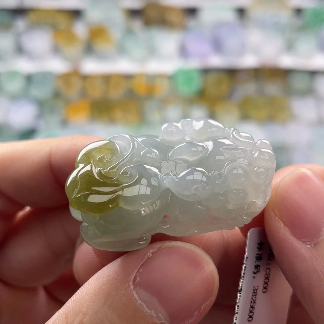 翡翠未镶嵌颈饰貔貅17