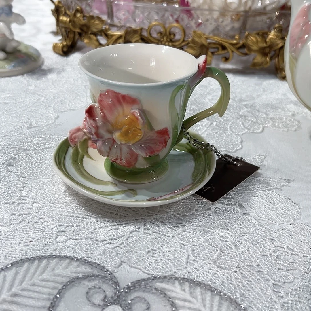 陶瓷0116福利鸢尾花杯碟