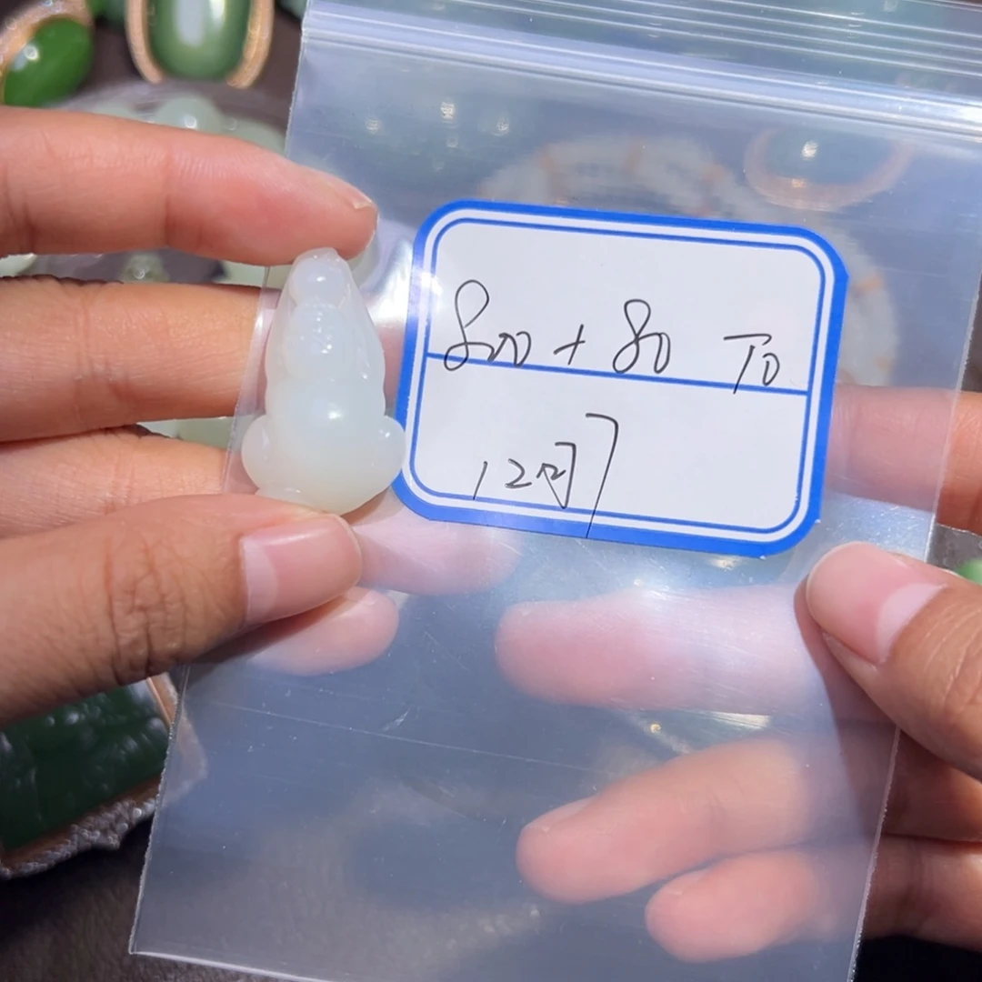 T***.和田玉未镶嵌颈饰