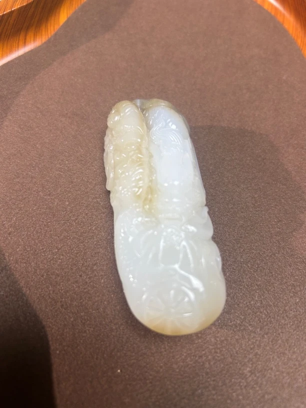 和田玉手把件，和田玉