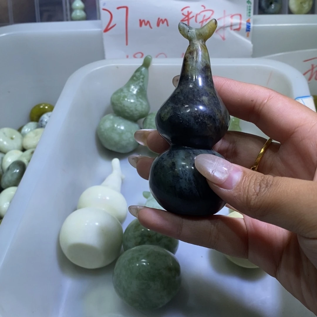 合金蛇纹石玉颈饰176