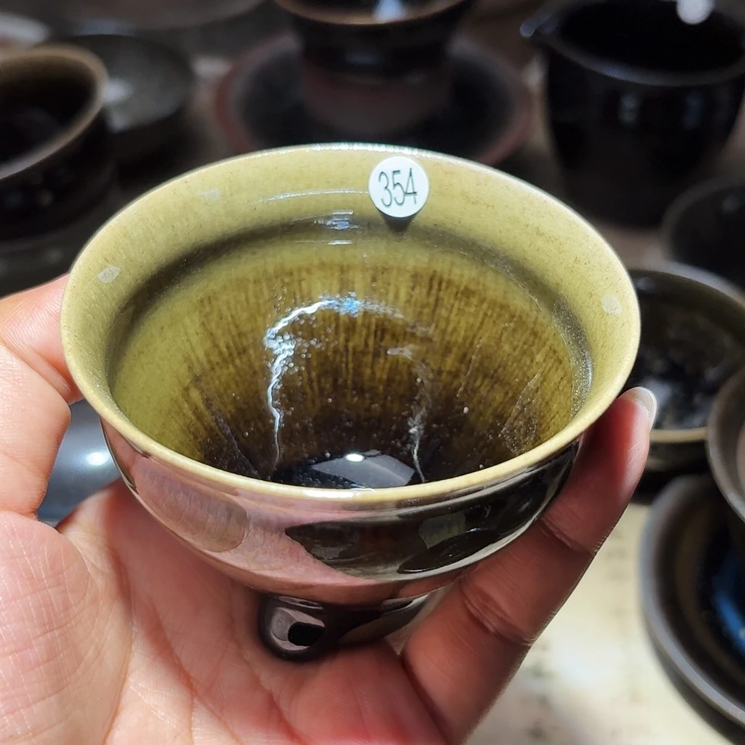 茶盏义兴龙窑建盏354微瑕