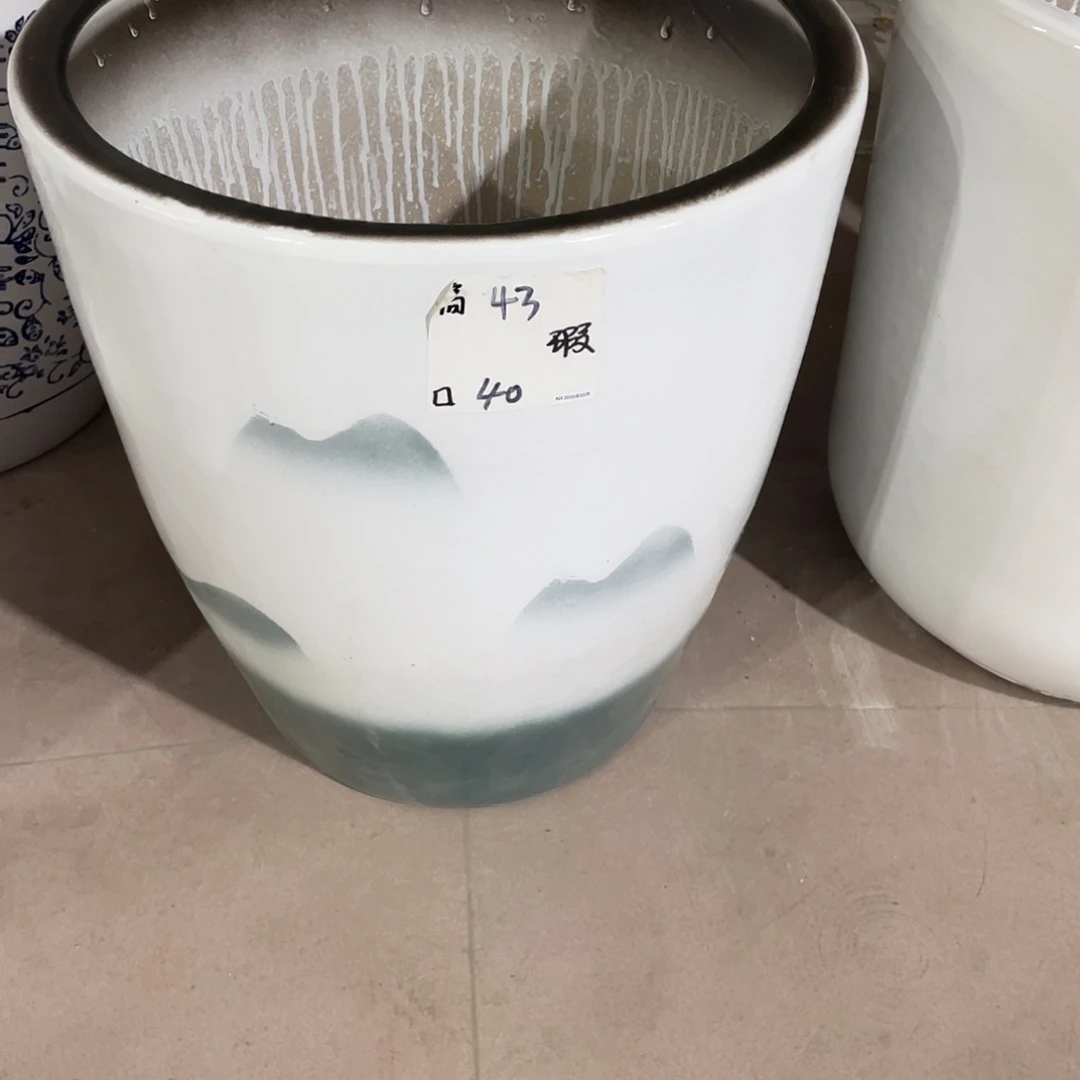 低山水画特大号二个搭配托盘微瑕