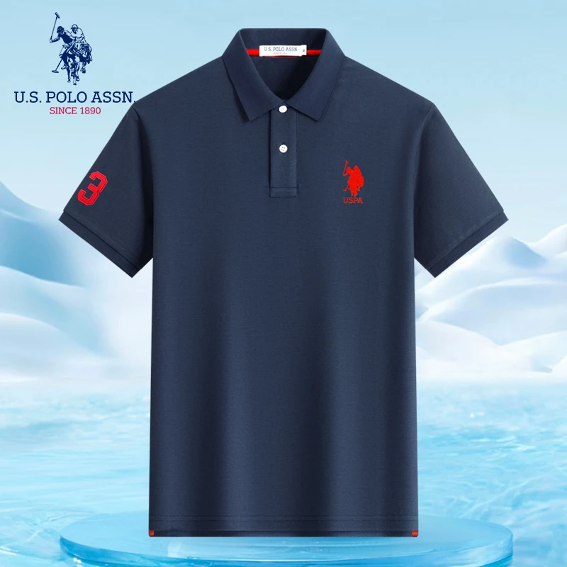 U.S. POLO ASSN.【大马标】25新款轻薄透气夏季凉感莱赛尔T恤POLO衫