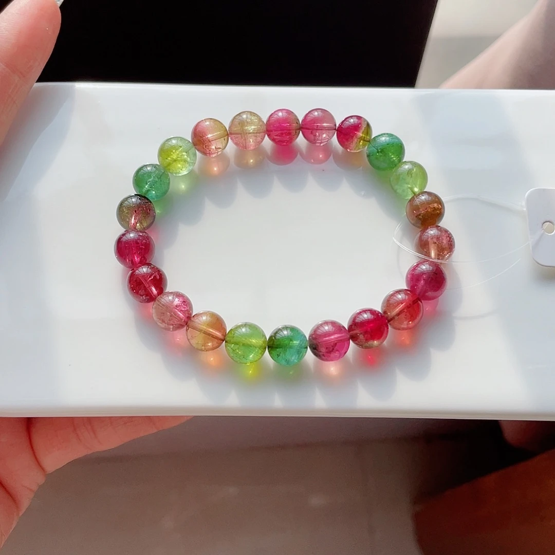 碧玺手链未镶嵌9.3mm左右