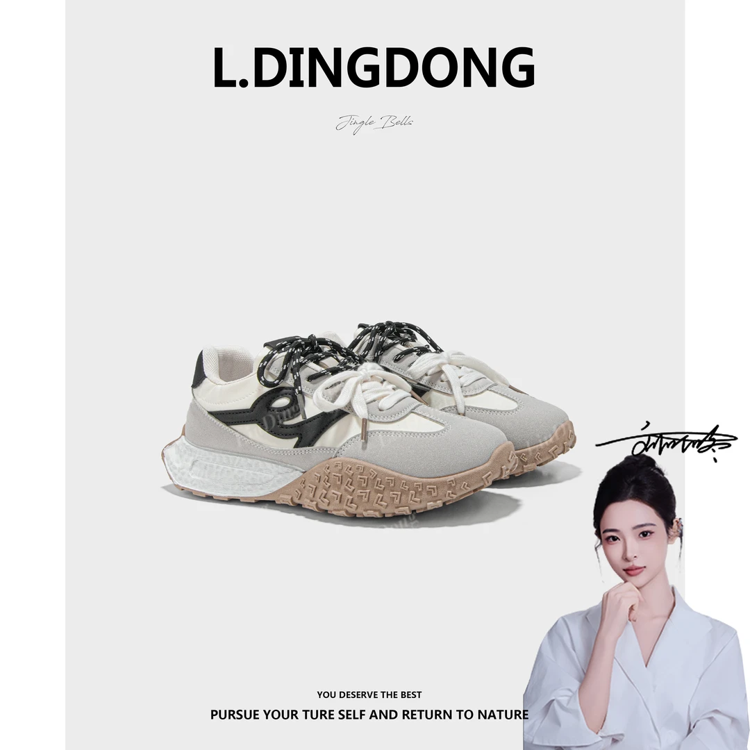 【刘叮咚女鞋】新款新款厚底德迅女鞋潮流舒适阿甘鞋JX999