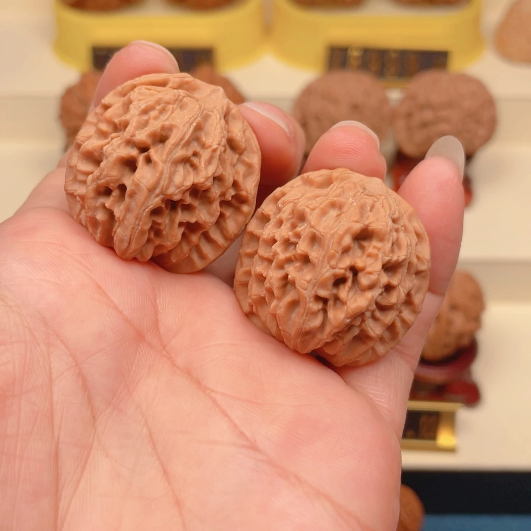 把件文玩核桃野生荔枝纹32