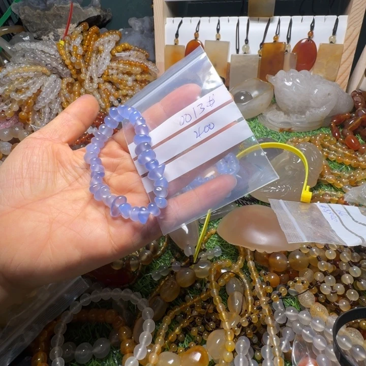 子***清玛瑙/玉髓未镶嵌颈饰0013