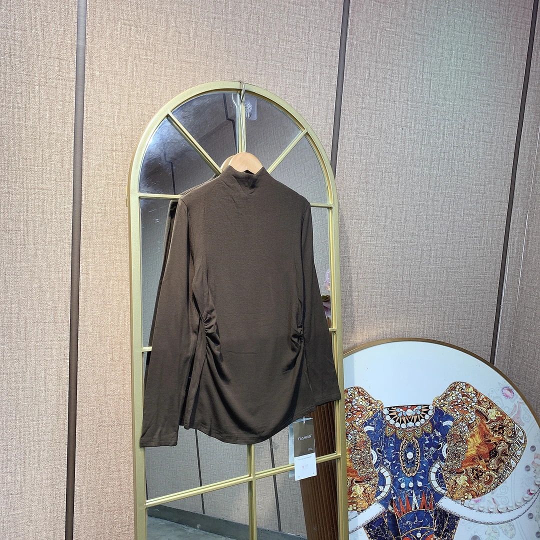 CV115孕妇棕色磨毛打底衣M90-130L140XL150XXL160