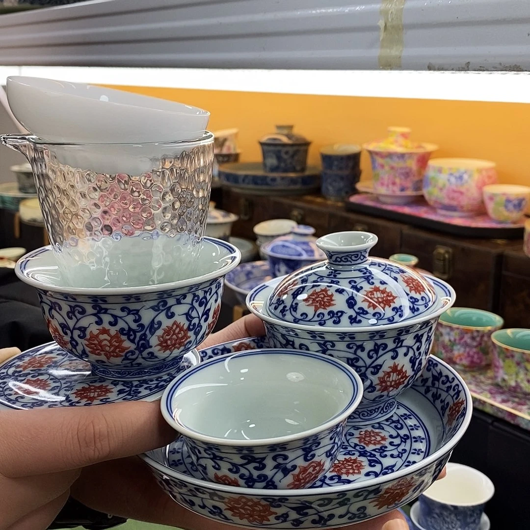 好看的漂亮的盖碗