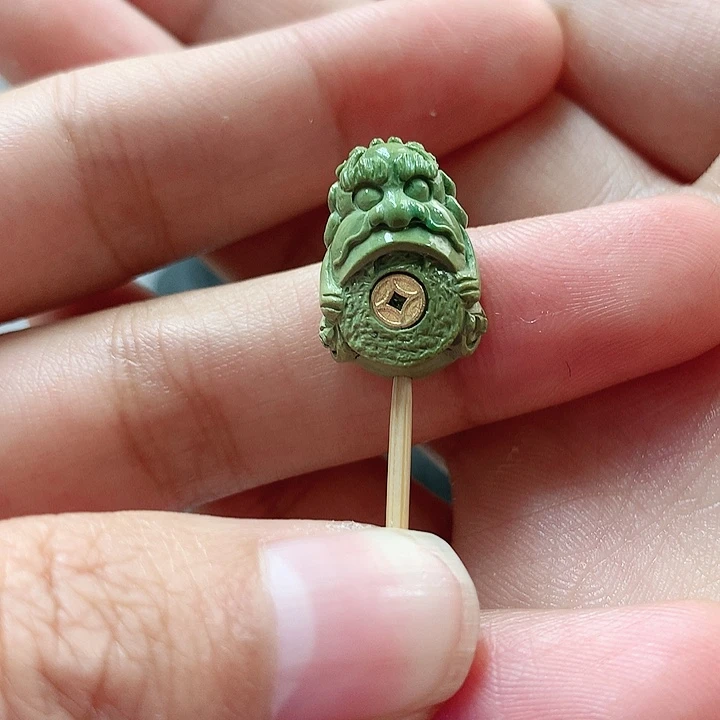 18K金镶嵌绿松石珠宝奇石胖*克