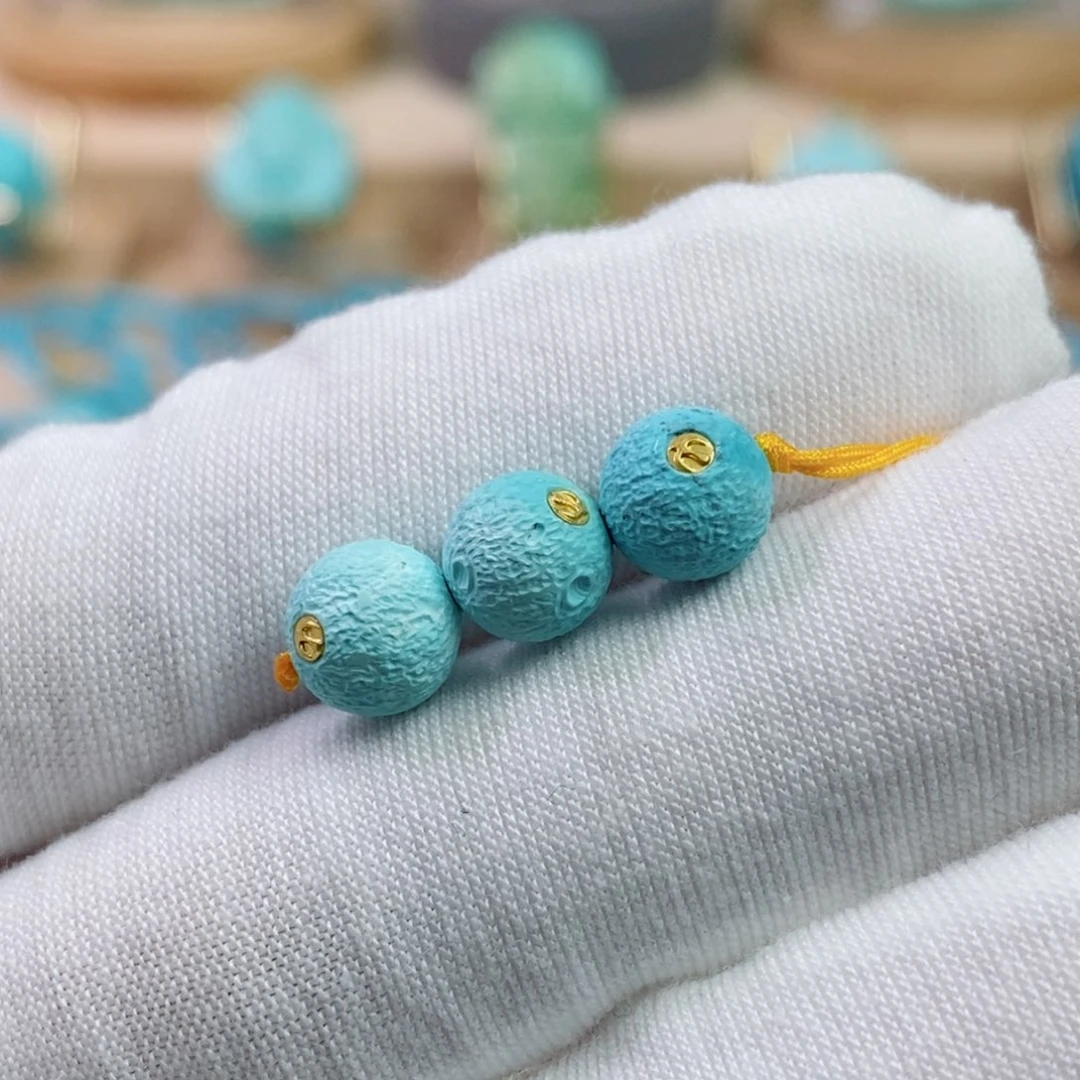 绿松石未镶嵌珠宝奇石7.7mm