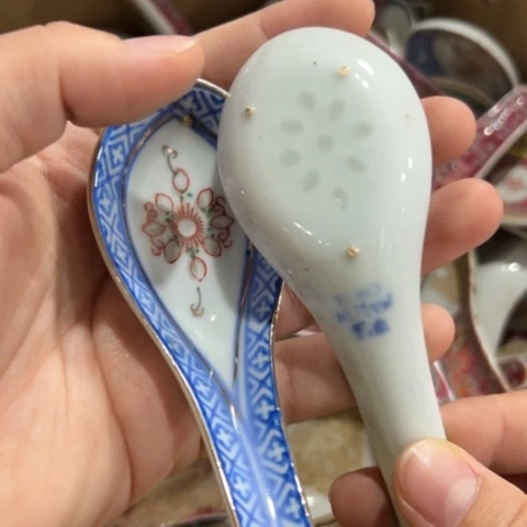 景德镇陶瓷高温瓷小汤勺