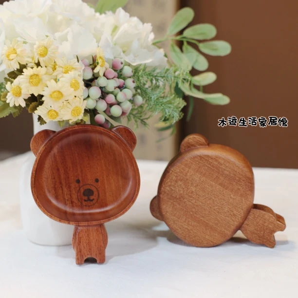 沙比利木小熊可站立式宝宝辅食碗14.5*11*4cm