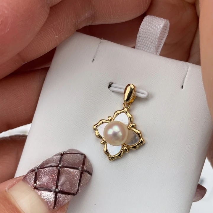 海水珍珠颈饰银S925镶嵌