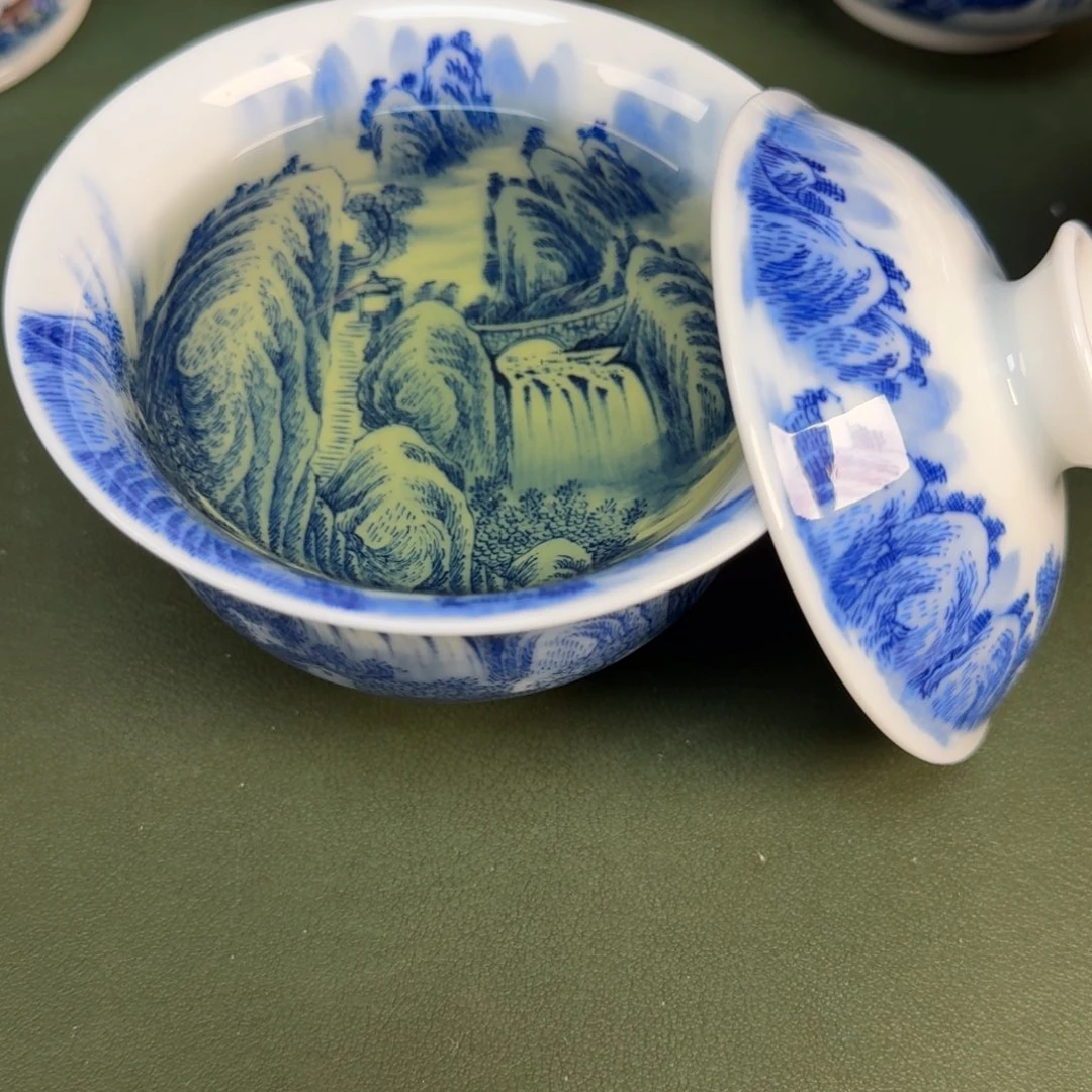 陶瓷景德镇纯手绘茶具圆圆273