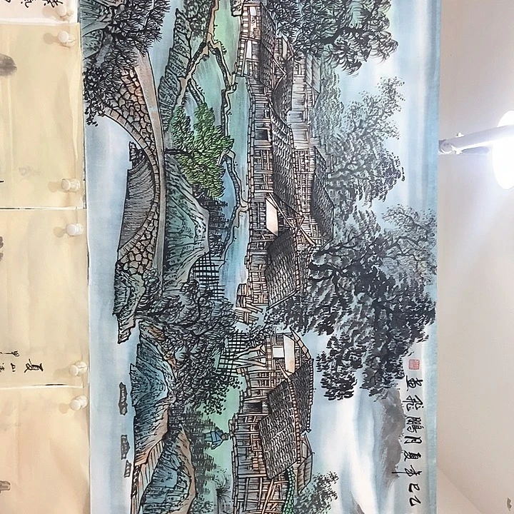 小周画廊的直播间